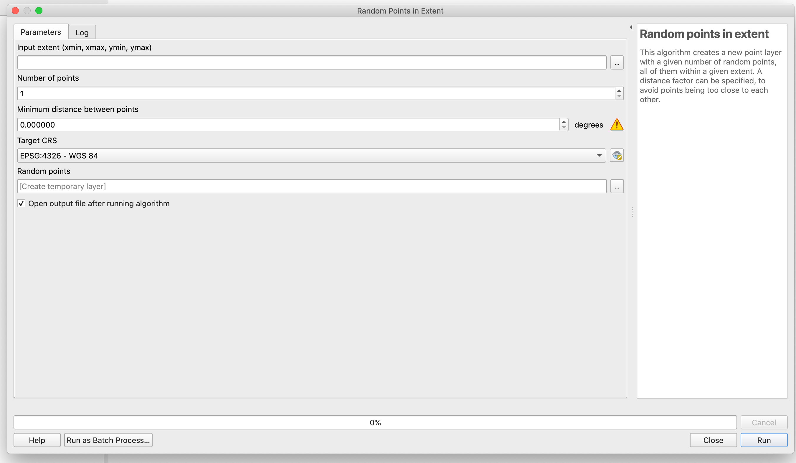 Random Point Window